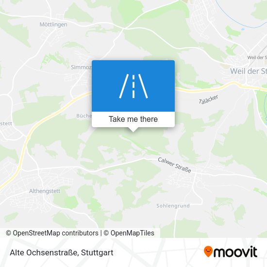 Alte Ochsenstraße map