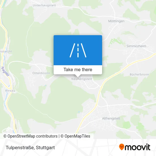 Карта Tulpenstraße