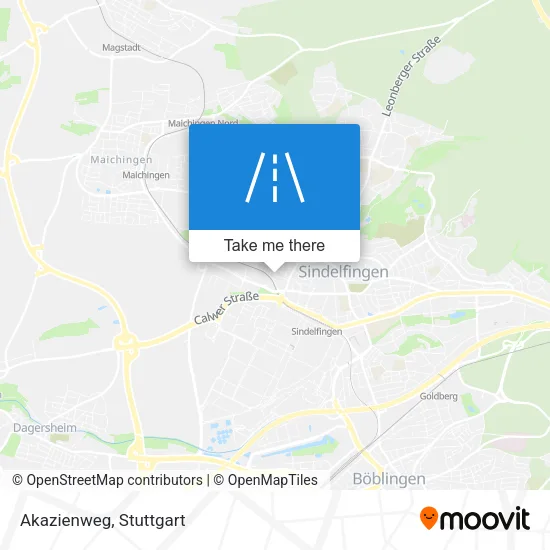 Akazienweg map
