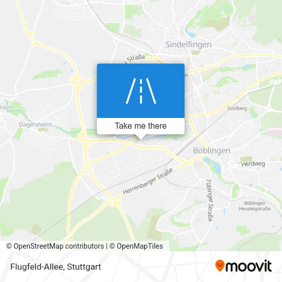 Карта Flugfeld-Allee