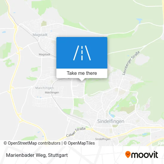 Marienbader Weg map