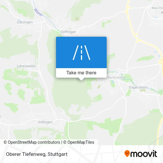 Карта Oberer Tiefenweg