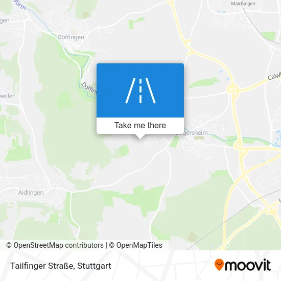 Карта Tailfinger Straße