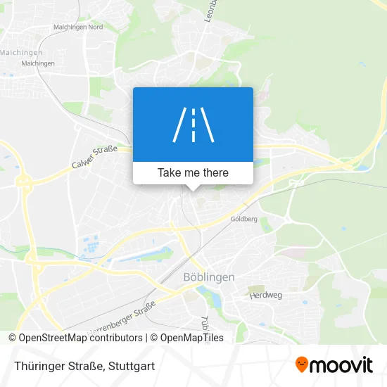 Карта Thüringer Straße