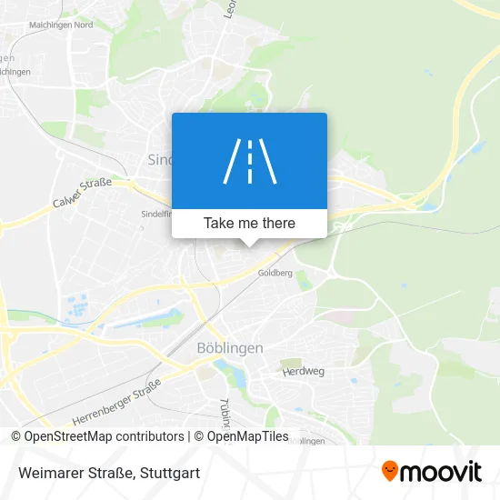 Карта Weimarer Straße