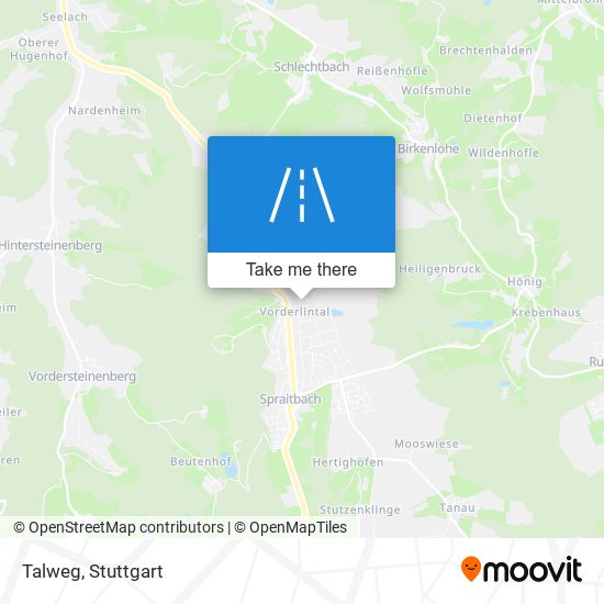 Talweg map