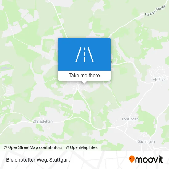 Карта Bleichstetter Weg