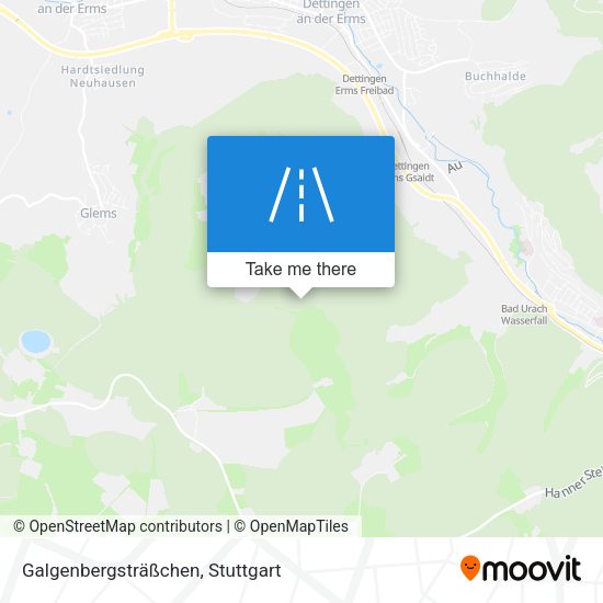 Galgenbergsträßchen map