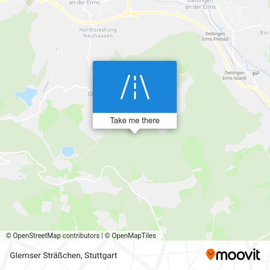Glemser Sträßchen map