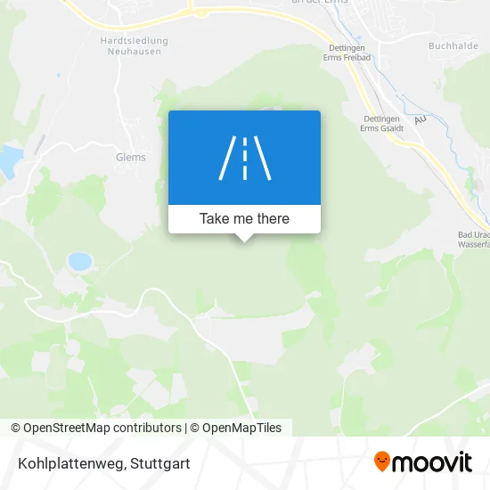 Карта Kohlplattenweg