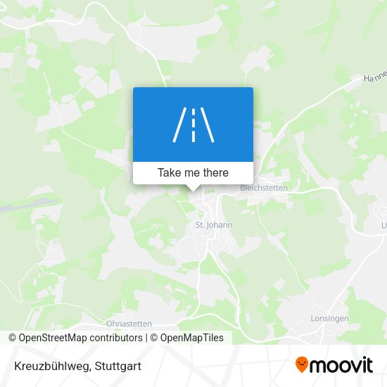Kreuzbühlweg map