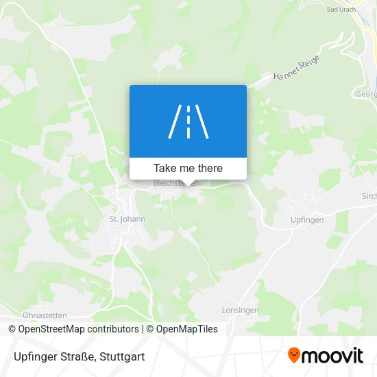 Upfinger Straße map