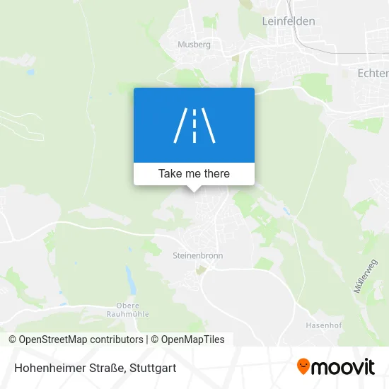 Карта Hohenheimer Straße