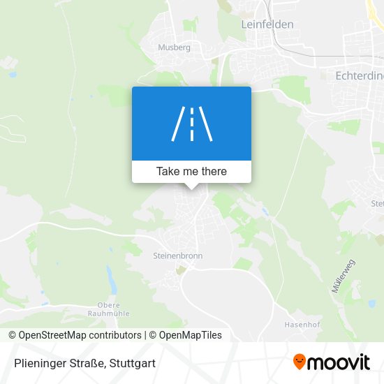 Plieninger Straße map