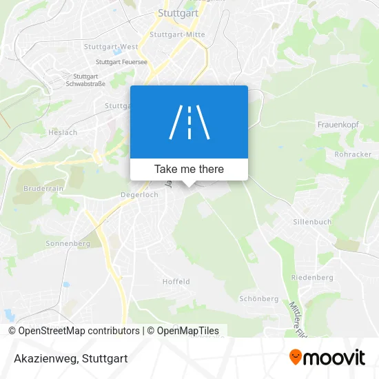 Akazienweg map