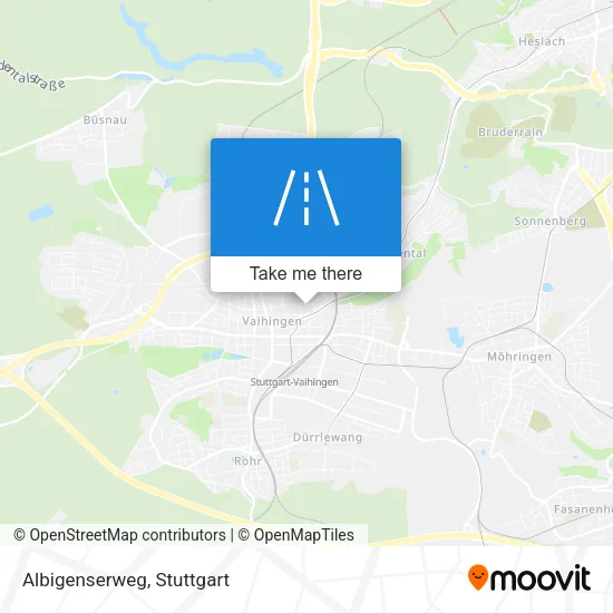 Карта Albigenserweg