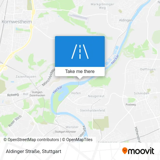 Карта Aldinger Straße
