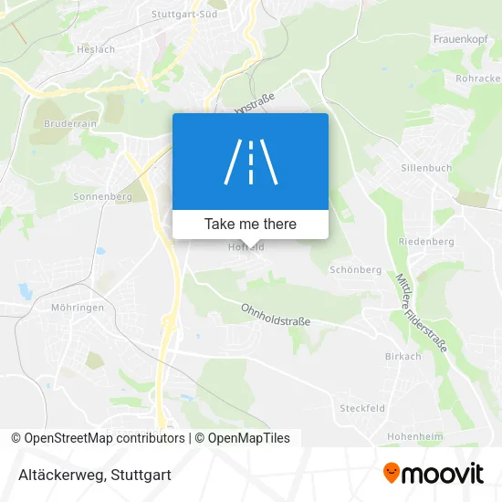Карта Altäckerweg