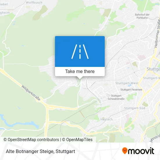 Карта Alte Botnanger Steige