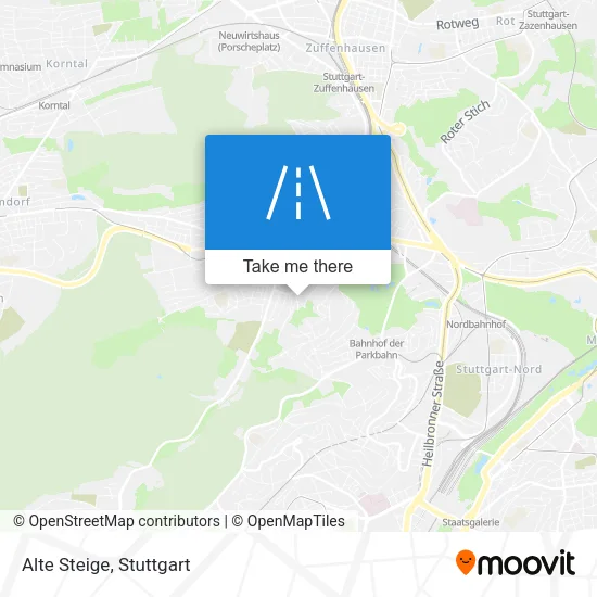 Карта Alte Steige