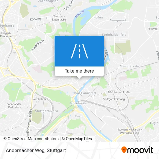 Карта Andernacher Weg