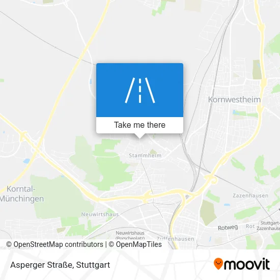 Карта Asperger Straße