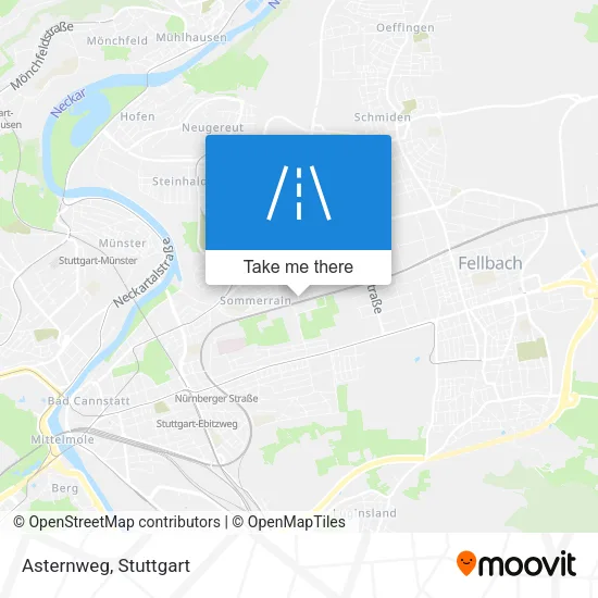 Asternweg map