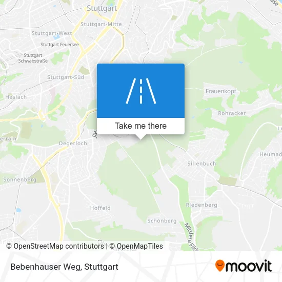 Карта Bebenhauser Weg