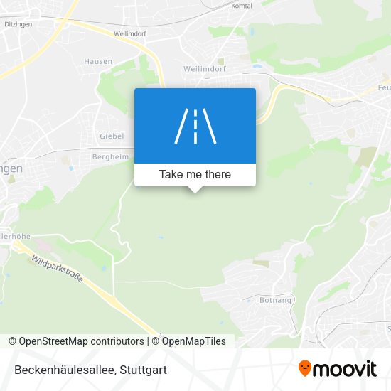 Beckenhäulesallee map