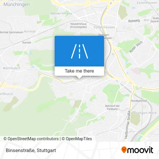Карта Binsenstraße