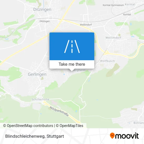 Карта Blindschleichenweg