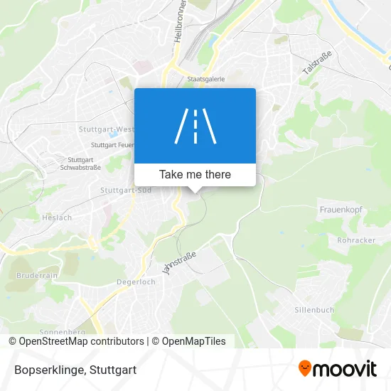 Карта Bopserklinge