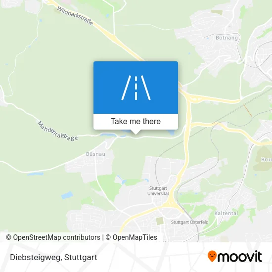 Карта Diebsteigweg