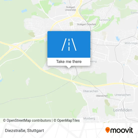 Карта Diezstraße