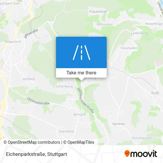Карта Eichenparkstraße