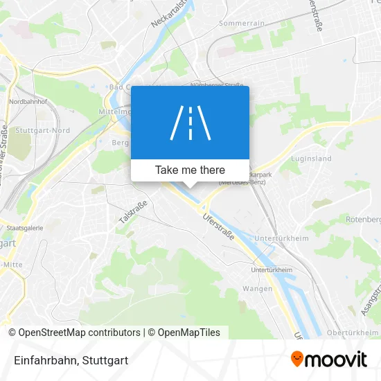 Карта Einfahrbahn