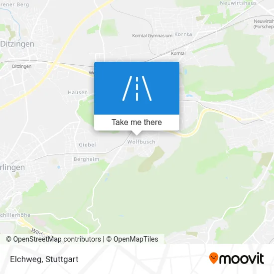 Elchweg map