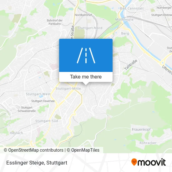 Карта Esslinger Steige