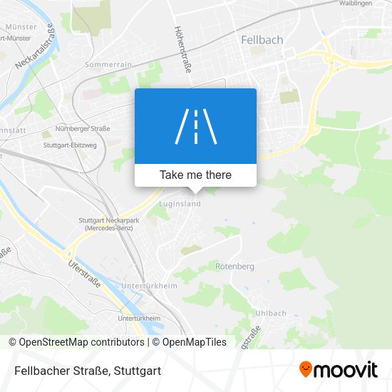 Fellbacher Straße map