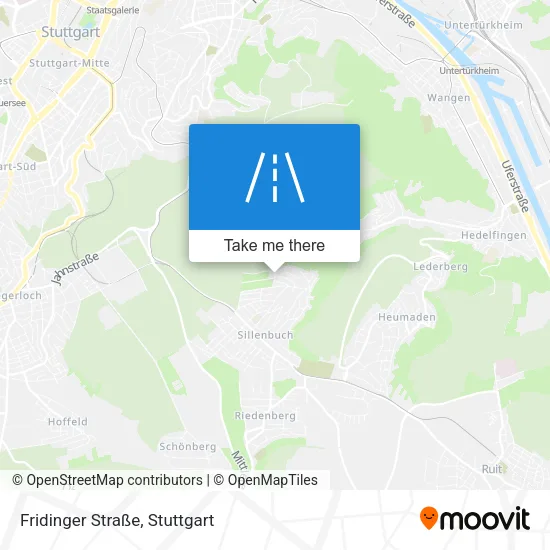 Карта Fridinger Straße