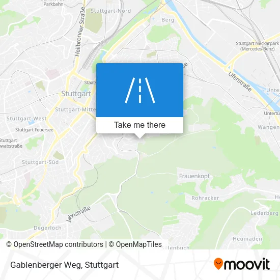 Карта Gablenberger Weg