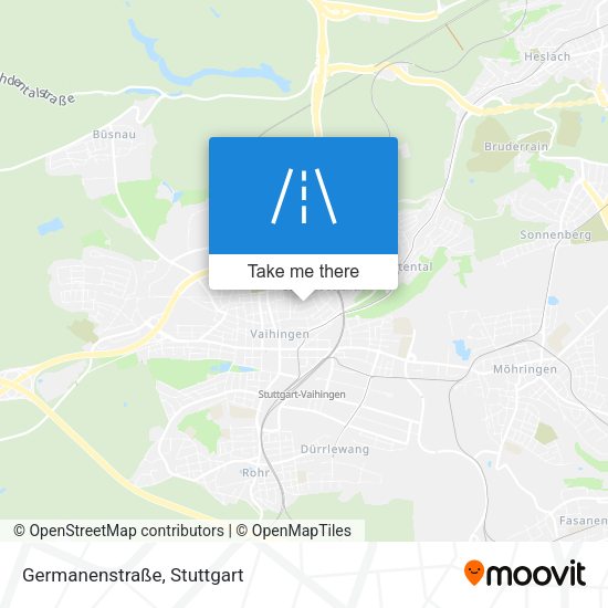 Карта Germanenstraße