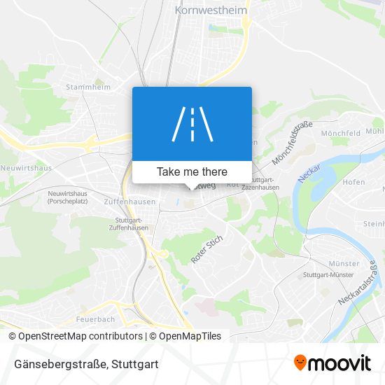 Gänsebergstraße map