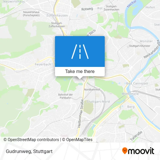 Gudrunweg map