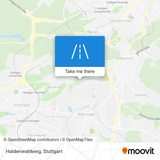 Haldenwaldweg map