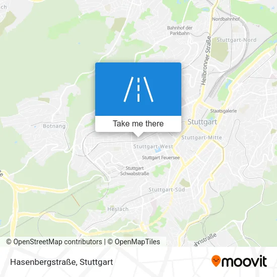 Карта Hasenbergstraße