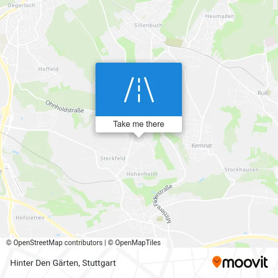 Карта Hinter Den Gärten