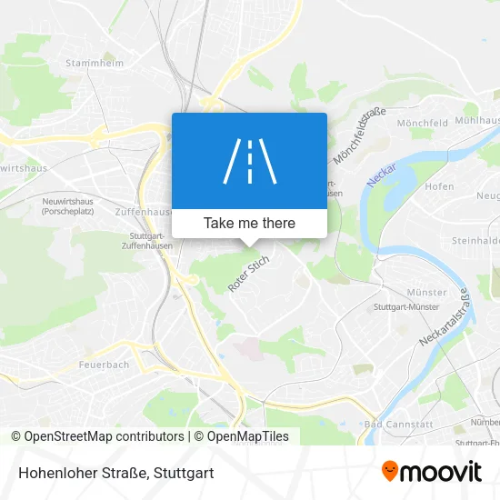 Карта Hohenloher Straße