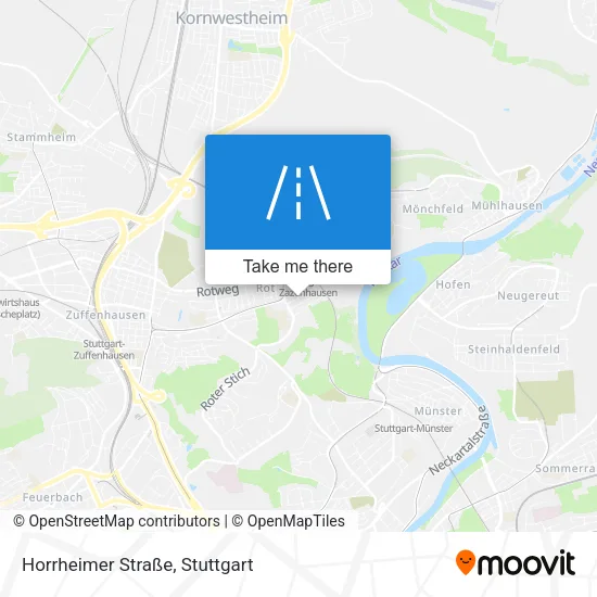 Карта Horrheimer Straße
