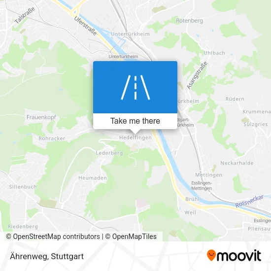 Карта Ährenweg